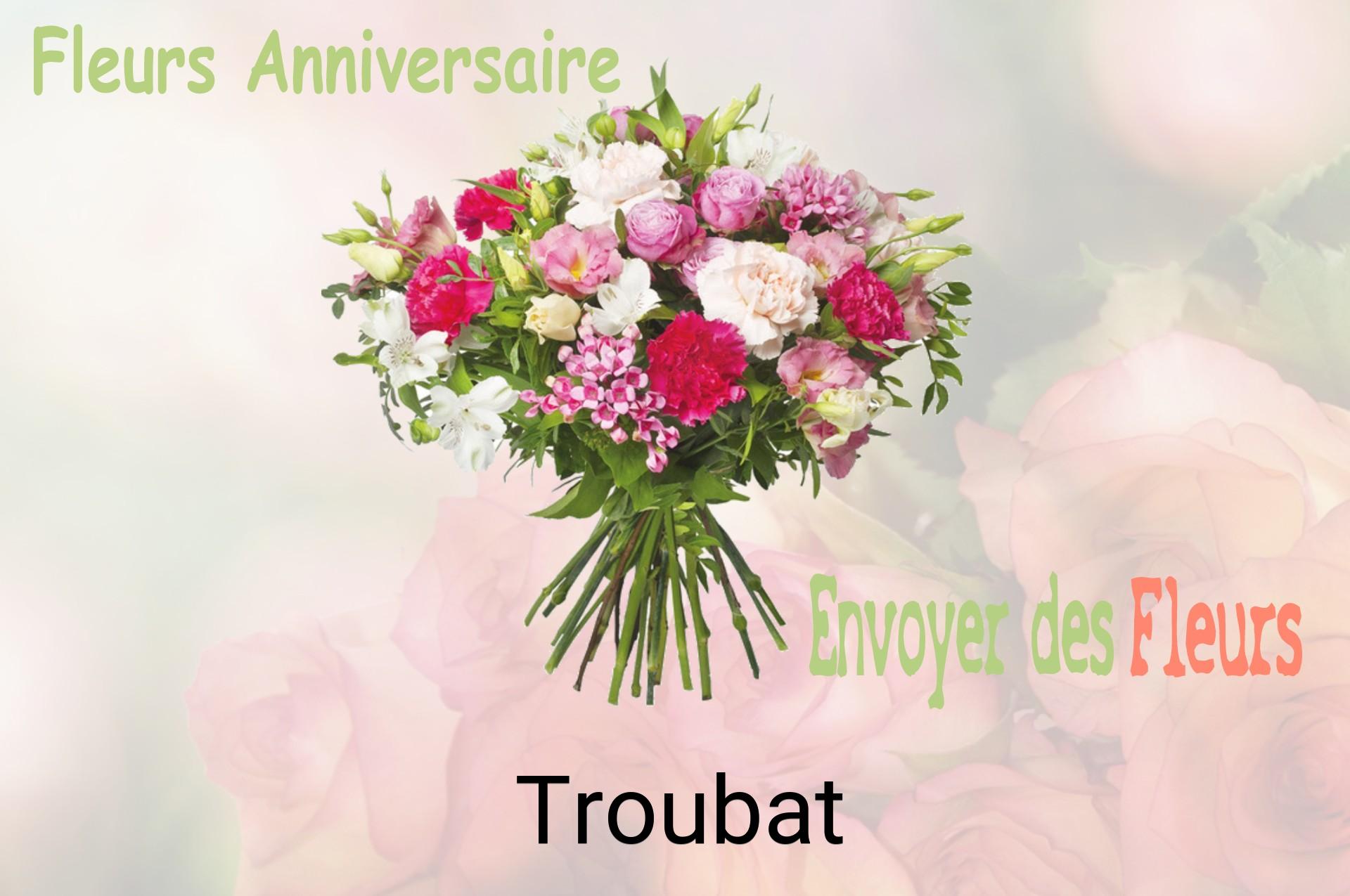 Bouquet de fleurs d’anniversaire livré à Troubat
