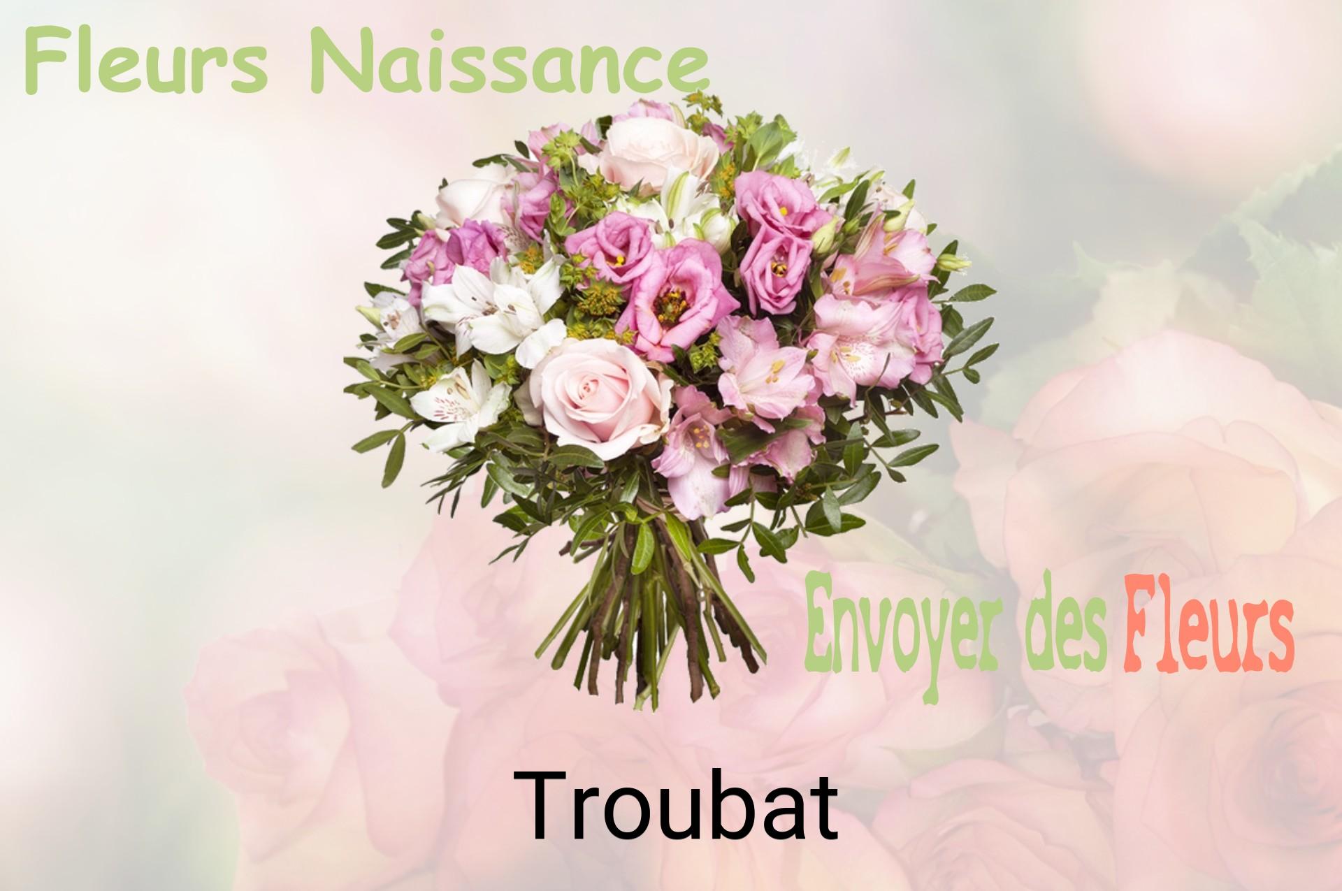 Bouquet de fleurs de naissance livré à Troubat